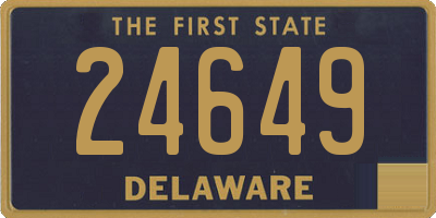 DE license plate 24649