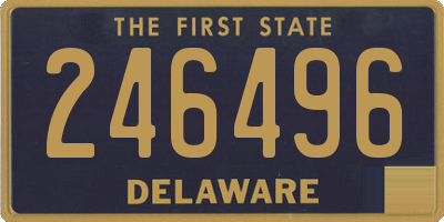 DE license plate 246496