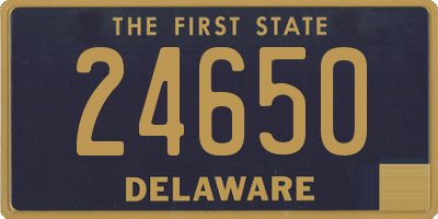 DE license plate 24650