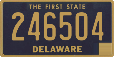 DE license plate 246504