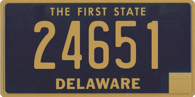 DE license plate 24651