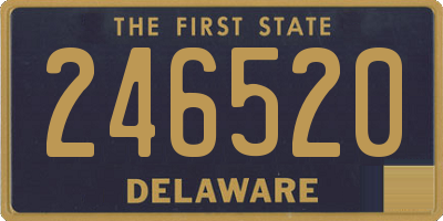 DE license plate 246520