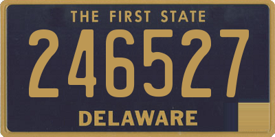DE license plate 246527
