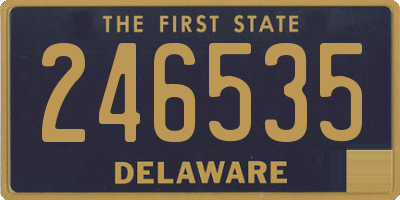 DE license plate 246535