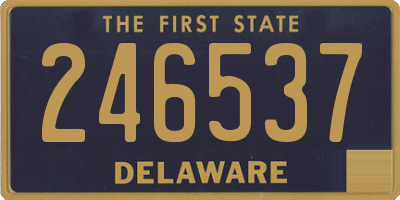 DE license plate 246537