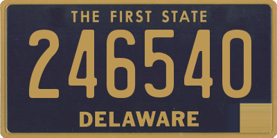 DE license plate 246540