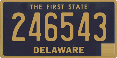 DE license plate 246543