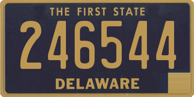 DE license plate 246544