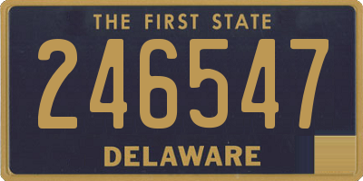 DE license plate 246547