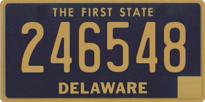 DE license plate 246548