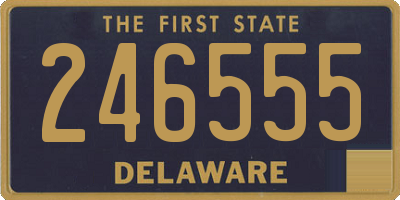 DE license plate 246555