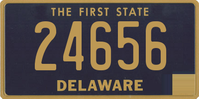 DE license plate 24656