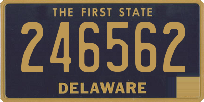 DE license plate 246562