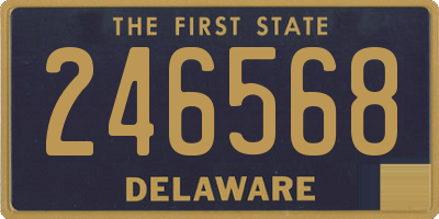 DE license plate 246568