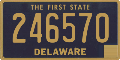 DE license plate 246570