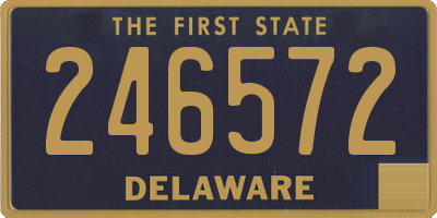 DE license plate 246572