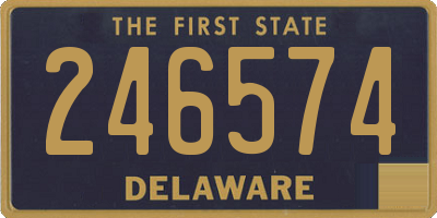 DE license plate 246574