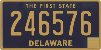 DE license plate 246576