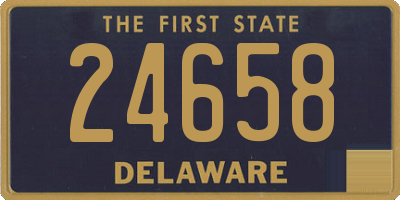 DE license plate 24658