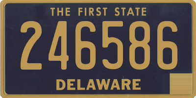 DE license plate 246586