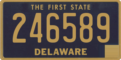 DE license plate 246589