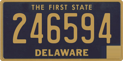 DE license plate 246594