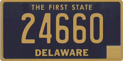 DE license plate 24660