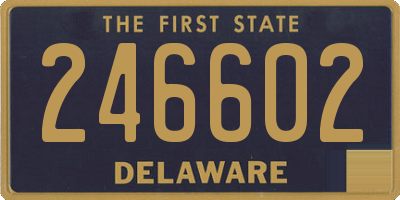 DE license plate 246602