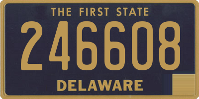 DE license plate 246608