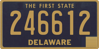 DE license plate 246612