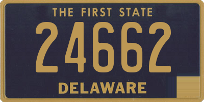 DE license plate 24662