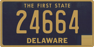 DE license plate 24664