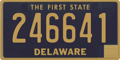 DE license plate 246641
