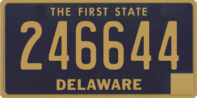 DE license plate 246644