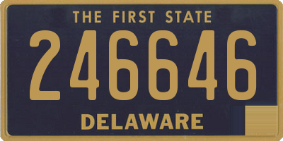 DE license plate 246646