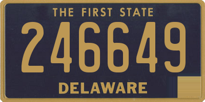 DE license plate 246649