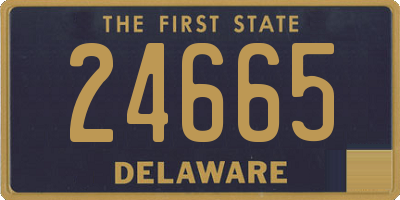 DE license plate 24665