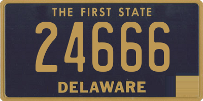 DE license plate 24666