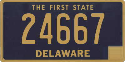 DE license plate 24667