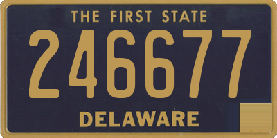 DE license plate 246677
