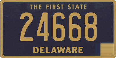 DE license plate 24668