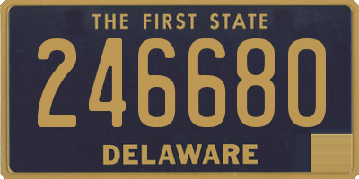 DE license plate 246680