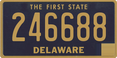 DE license plate 246688