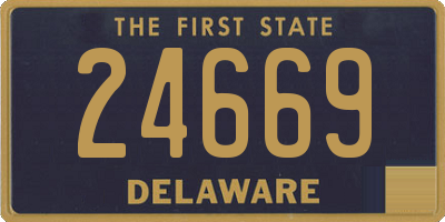 DE license plate 24669