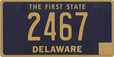 DE license plate 2467