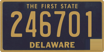 DE license plate 246701