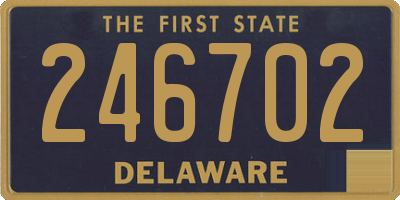 DE license plate 246702