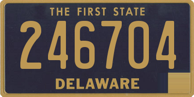 DE license plate 246704