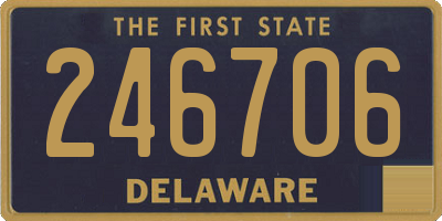 DE license plate 246706