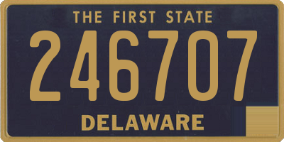 DE license plate 246707